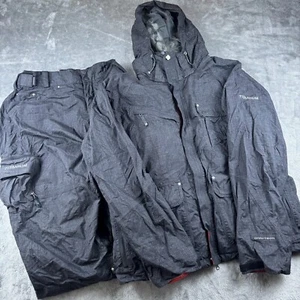 Columbia Titanium Tracksuit Men's XL Gray Black Omni-Tech Waterproof Full Zip - Picture 1 of 22