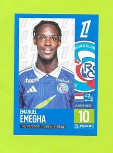 Vignette Panini N°481 - Foot 2024/25 - Racing Strasbourg Club - Emanuel Emegha - Imagen 1 de 2