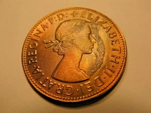 Significant ERROR! 1966 UK Great Britain One Penny 1c (#4806) - Picture 1 of 2