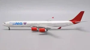 1:200 38CM JC Wings NHS AIRBUS A340-600 Passenger Plane Diecast Aircraft Model - Picture 1 of 7