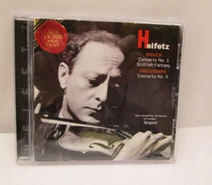 Bruch: Concerto No. 1; Scottisch Fantasy; Vieuxtemps: Concerto Heifetz RCA CD VG - Imagen 1 de 2