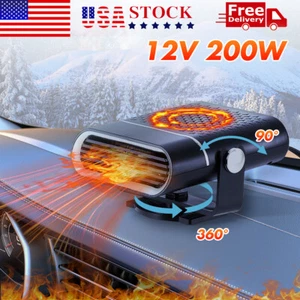 12V DC Car Auto Portable Defroster Demister Electric Heater Heating Cooling Fan - Picture 1 of 13