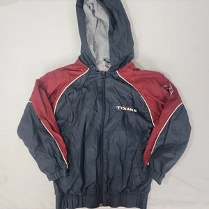 Houston Texans Boy's Windbreaker Jacket Small 6 / 7 (fits larger) Nylon NFL - Picture 1 of 6