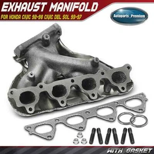 Exhaust Manifold with Gasket for Honda Civic 92-98 Civic del Sol 93-97 L4 1.6L - Picture 1 of 10