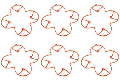 Hubsan X4 H107 H107-A17 Protection Cover Guard Orange Trainer Body 6 Pack - Image 1 of 3