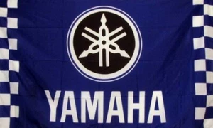 Bandera a Cuadros Yamaha 3x5 pies Bandera Bandera Exposición de Automóviles Carreras Garaje Taller - Imagen 1 de 2