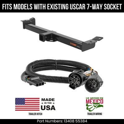 Enganche de remolque para Jeep Wrangler 04-06 con cableado de 4 pines con corte de enchufe USCAR 4K Foto 1 de 4