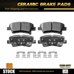 Rear Ceramic Brake Pads Kit for Hyundai Accent Elantra GT Kia Optima Rio Forte - Picture 1 of 6