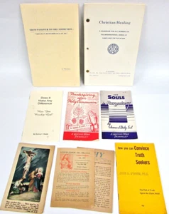 Church Religious Tract Pamphlet Booklets Lot of 9 Vintage 1940-1984 Catholic - Picture 1 of 6