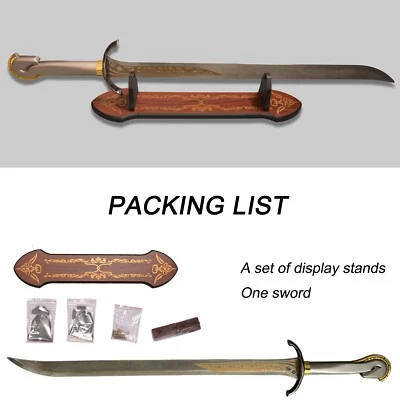 41"heavy Halbrand Sword with Stand, Medieval Lord of ring 1:1 Film Collection - Image 1 of 4