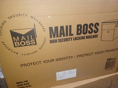 Mail Boss 7106 Curbside Security Locking Mailbox - Black - Image 1 of 2