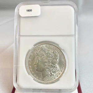 1900 P Morgan Silver Dollar Slabbed $1 Coin - Picture 1 of 2