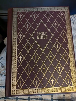 Bible Large Hardcover high end priest estate - Image 1 of 4
