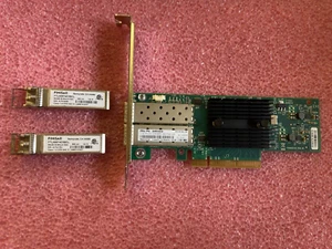 IBM EC38 10GB 00RX859 00RX855 ConnectX-3 Pro CX312B Network Card w/ SFP - Afbeelding 1 van 2