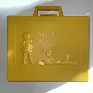 Vintage 1980 Fisher Price Coloring Case, All Pieces Included - Picture 1 of 12