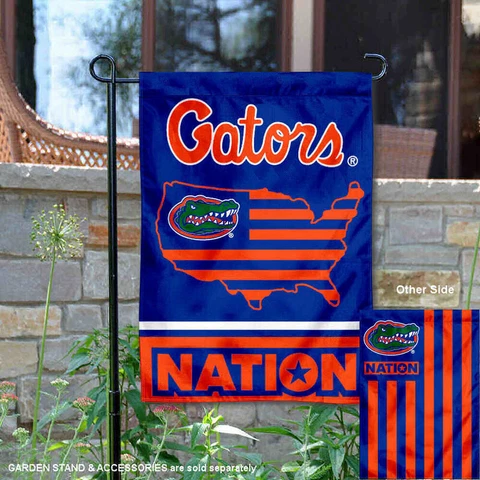 University of Florida USA Stars and Stripes Garden Flag and Yard Banner Cover