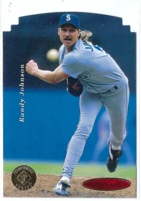 1995 SP Championship Series Die-Cut Randy Johnson - Seattle Mariners - Image 1 of 2