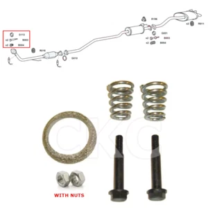 For Honda Civic EP 1.4 & 1.6 Front Down Pipe Exhaust Upper Gasket Bolts & Spring - Picture 1 of 3