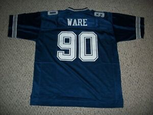 DEMARCUS WARE Unsigned Custom Dallas Blue Sewn Football New Jersey Sizes S-3XL
