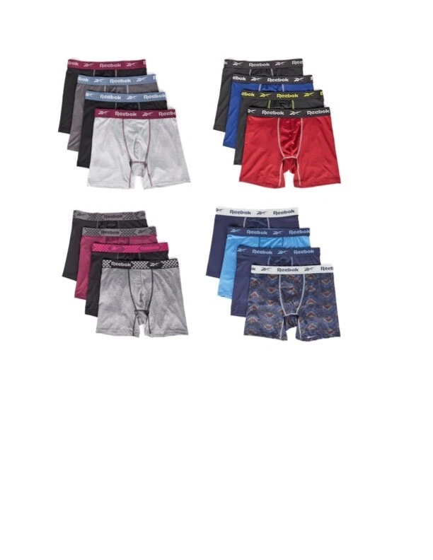 Reebok Men's Underwear Brief 4 Pack Performance Boxer (Core) - Image 1 of 1