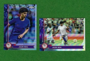 Lote de 2 tarjetas 2024 Topps cromadas de los Juegos Olímpicos de Estados Unidos Jalen Neal refractor #10 #128 - Imagen 1 de 1