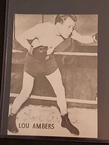 LOU AMBERS (d95) AUTOGRAPHED PHOTO LIGHT WEIGHT PRO BOXER Signed w/ JSA WITNESS☆ - Picture 1 of 2