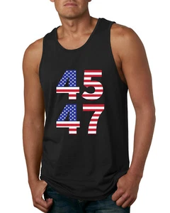 Camiseta sin mangas 45 47 Trump 2024 para hombres políticos - Imagen 1 de 5