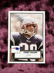 Corey Dillon '52 Topps Heritage MINT Faksimile Auto Patriots Jersey UW Huskies💙 - Bild 1 von 4