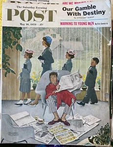 1959 May 16 The Saturday Evening Post Vintage Magazine Ads Rockwell Norman VGC - Picture 1 of 3