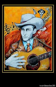 Hank Williams Hillbilly Guitar Ltd Ed Signed Print - Picture 1 of 1