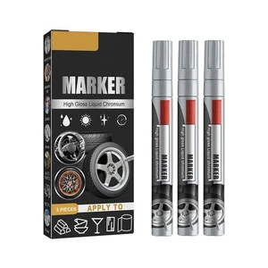 3pcs Liquid Mirror Marker Set Diy Car Paint Pens Graffiti - Picture 1 of 10