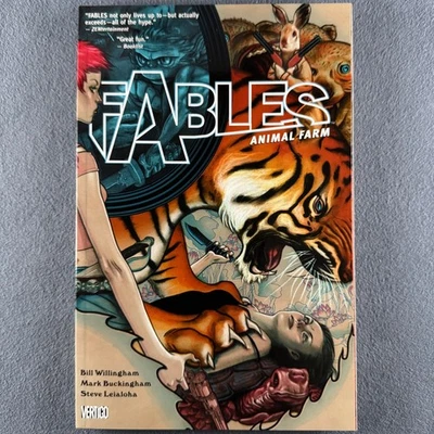 FABLES Vol. 2 "Animal Farm" Trade Paperback (2004 Vertigo) 4ª impresión Foto 1 de 4