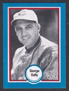 1976 Shakey's Pizza Hall of Fame #138 George Kelly, Giants First Baseman, fast neuwertig - Bild 1 von 2