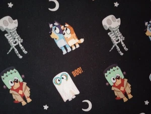 bluey dog halloween kids fun fabric 10 by 9 inch - Picture 1 of 2