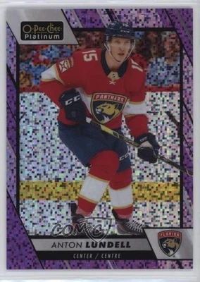 2023-24 O-Pee-Chee Platinum Violet Pixels /299 Anton Lundell #52 - Image 1 of 2