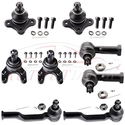 Set Of 8 For Mazda B2600 RWD Front Upper Lower Ball Joint Inner Outer Tie Rod - Image 1 of 4