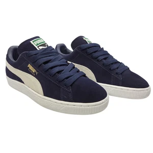 Puma Herren Suede Classic + Peacot Weiß Blau Schuhe Sneaker Größe 7,5 - Bild 1 von 13