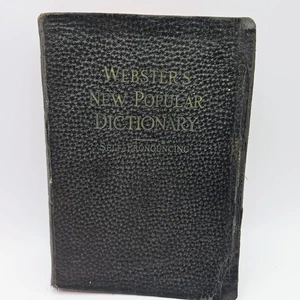 Webster’s New Popular Dictionary 1925 Revised Edition - Cupples & Leon - Antique - Bild 1 von 7