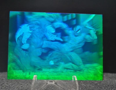 SPIDER-MAN VS VENOM 1993 MARVEL UNIVERSE SERIES IV  RARE HOLOGRAM INSERT #H-IV - Image 1 of 3