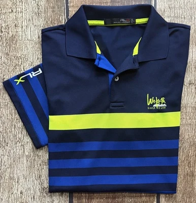 RLX RALPH LAUREN WE-KO-PA WEKOPA ГОЛЬФ-КЛУБ РУБАШКА-ПОЛО СИНИЙ МУЖСКОЙ БОЛЬШОЙ ОТЛИЧНОМ - Изображение 1 из 4