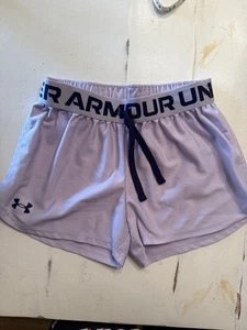 Youth Under Armour Shorts Size Medium Lavender Loose Fit - Picture 1 of 3