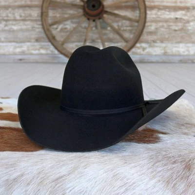 Stetson Cattleman 3X Black Wool Cowboy Hat - Image 1 of 4