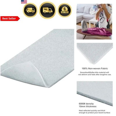 Tabla de planchar acolchado fieltro cubierta grueso y denso 10 mm se adapta a 18x54 pulgadas Foto 1 de 4