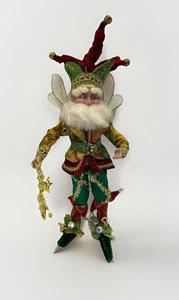 Rare Mark Roberts fairy Elf court jester 10" Ornament/ Shelf Sitter - Picture 1 of 4