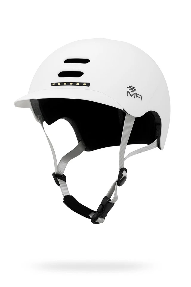 Casque vélo connecté MFI Over-Road Start – Blanc - Photo 1/1