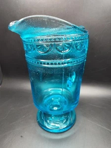 EAPG blauer Glas Bryce Higbee Sheraton Ida Krug Vintage 1880er - Bild 1 von 15