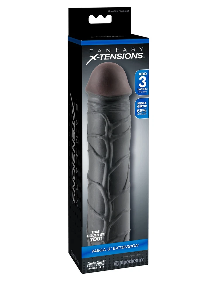 Fantasy X-Tension Mega 3-Inch Extension - Black - image 1 of 1