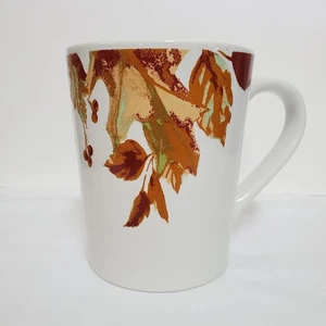 Royal Norfolk Kaffee Tee Becher weiß Herbst Blätter Muster 14 Unzen - Bild 1 von 8