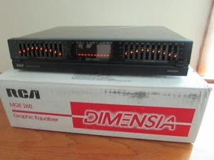 ECUALIZADOR GRÁFICO DE 10 BANDAS RCA DIMENSIA MGE 260 DE COLECCIÓN CON CAJA-EMBALAJE-EC-PROBADO-JAPÓN - Imagen 1 de 9