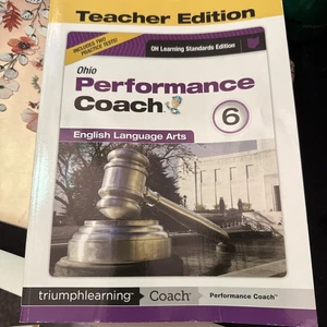 Ohio Performance Coach English Language Arts Sixth Grade TEACHER EDITION - Picture 1 of 1